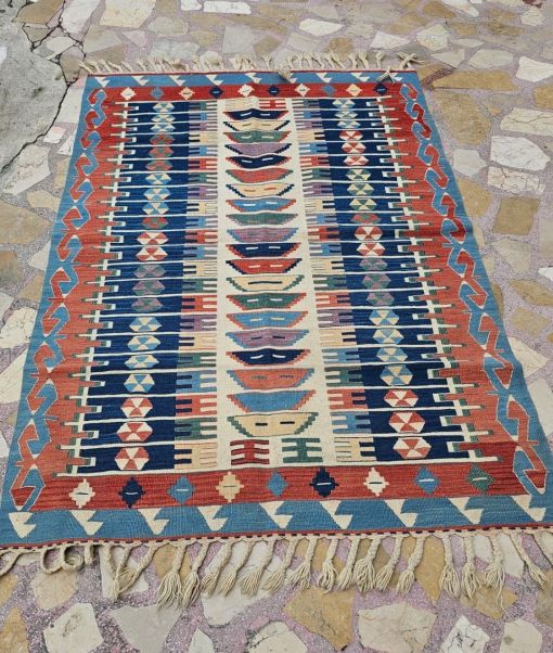  el dokuma antika kilim